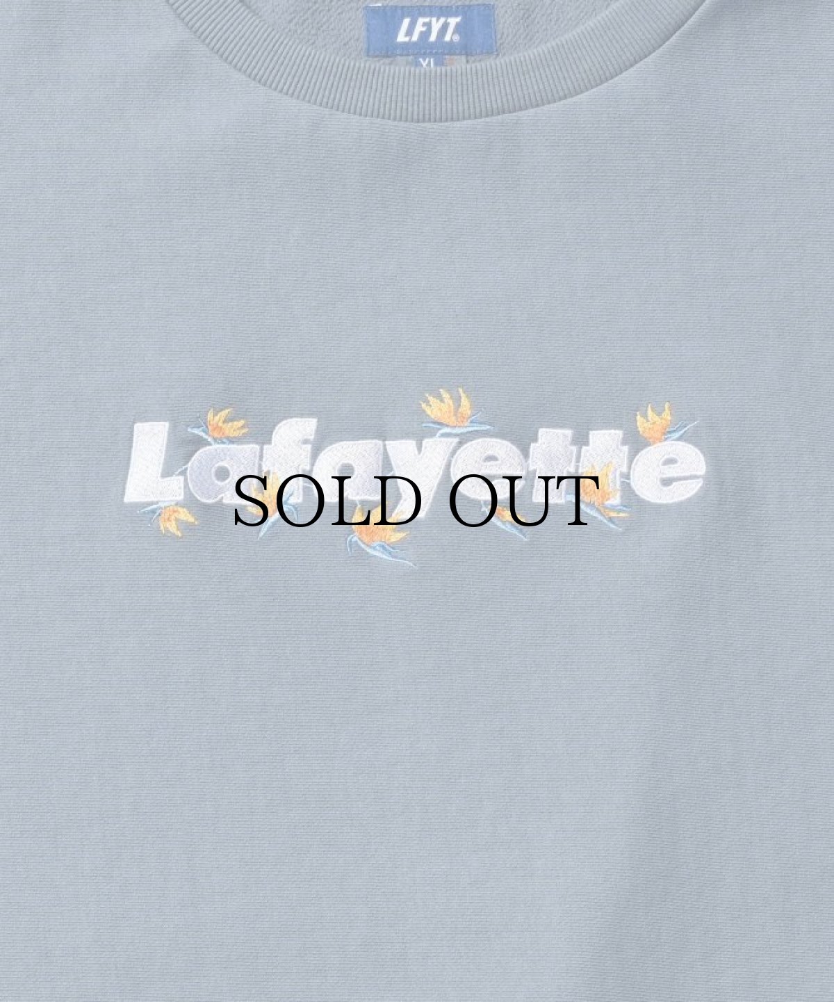 画像3: LFYT(ラファイエット) / STRELITZIA LOGO US COTTON PIGMENT DYED CREWNECK (3)