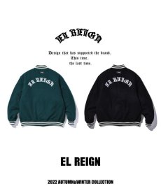 画像1: EL REIGN / "THE WORLD IS YOURS" MELTON STADIUM JACKET (1)