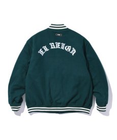 画像3: EL REIGN / "THE WORLD IS YOURS" MELTON STADIUM JACKET (3)