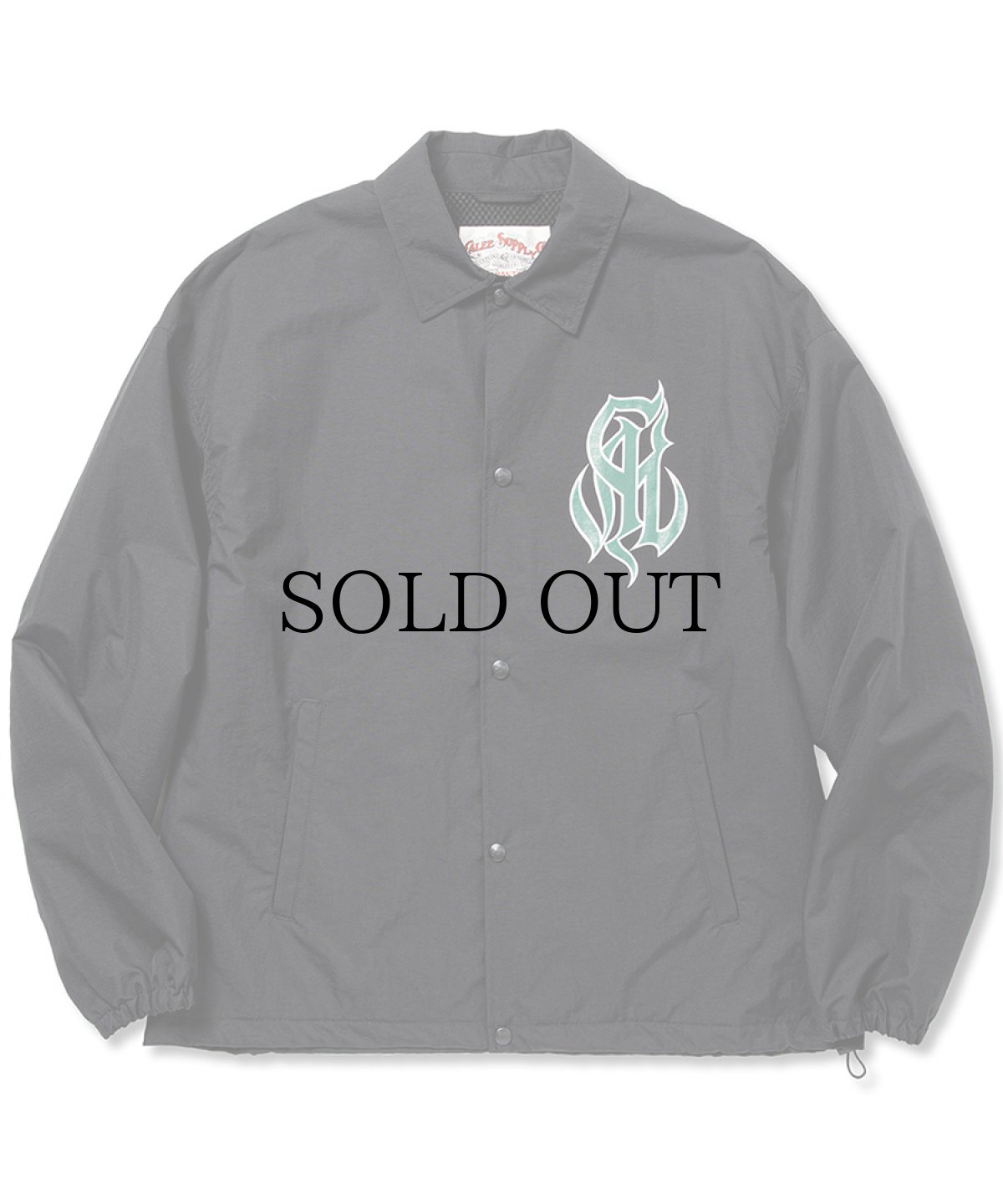 画像2: CALEE(キャリー) / CAL Logo fol drop shoulder utility coach jacket -Naturally paint design- (2)