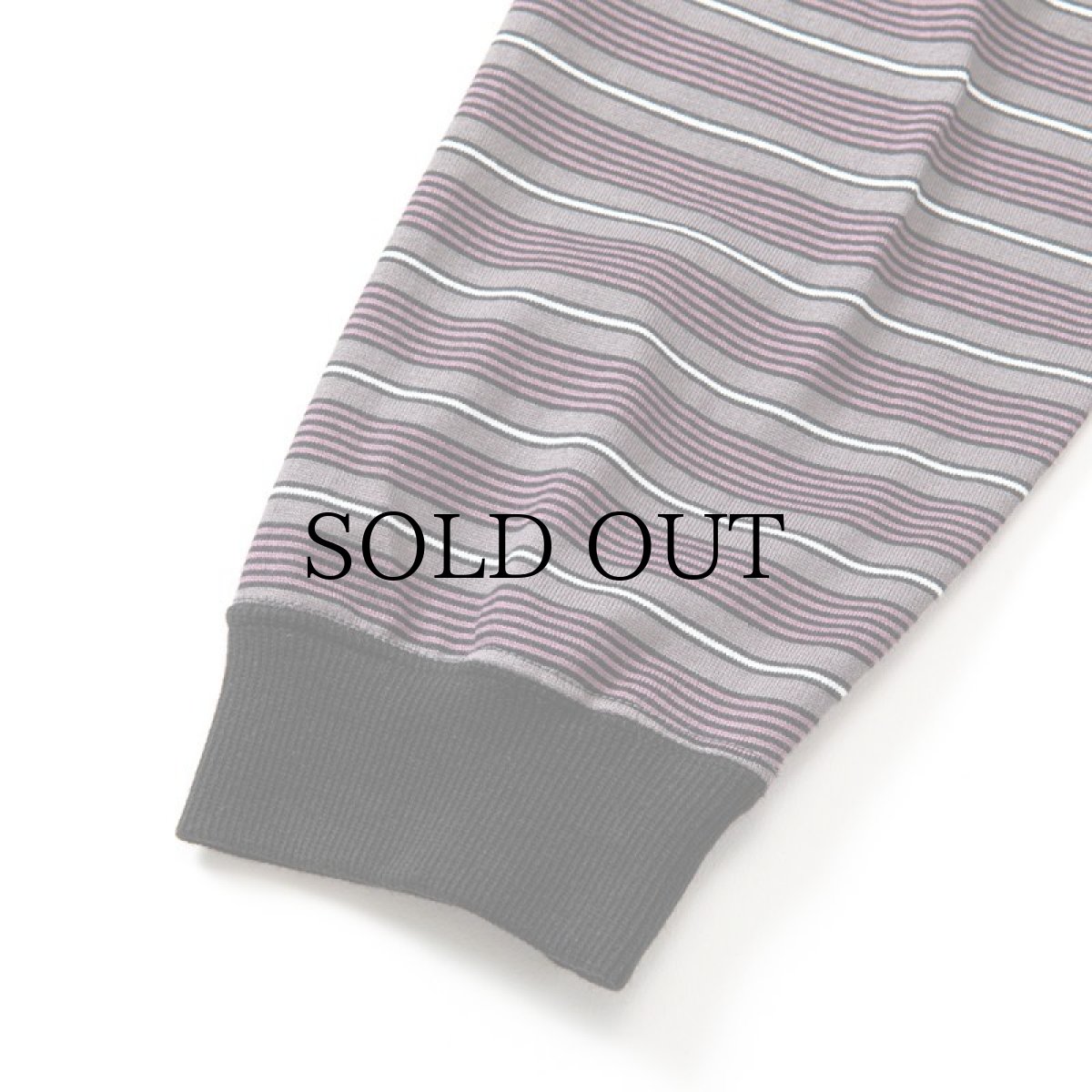 画像6: CALEE(キャリー) / Drop shoulder narrow pitch border L/S cutsew (6)