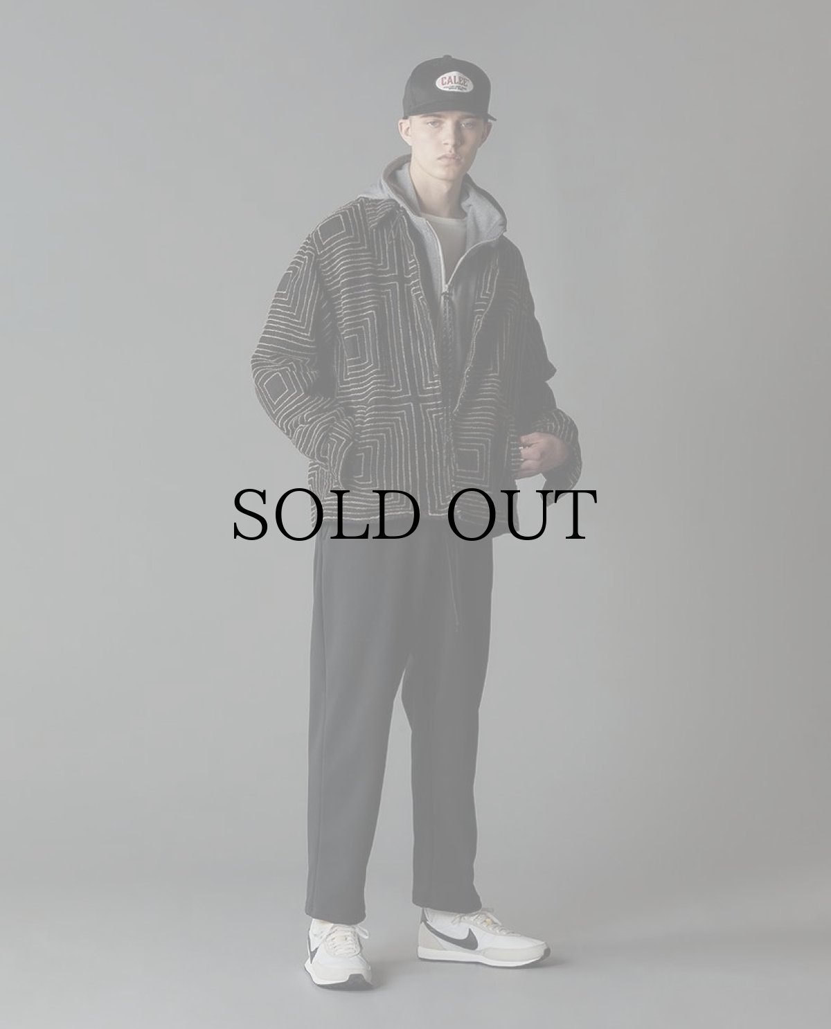 画像6: CALEE(キャリー) / Square jacquard denim swing top (6)