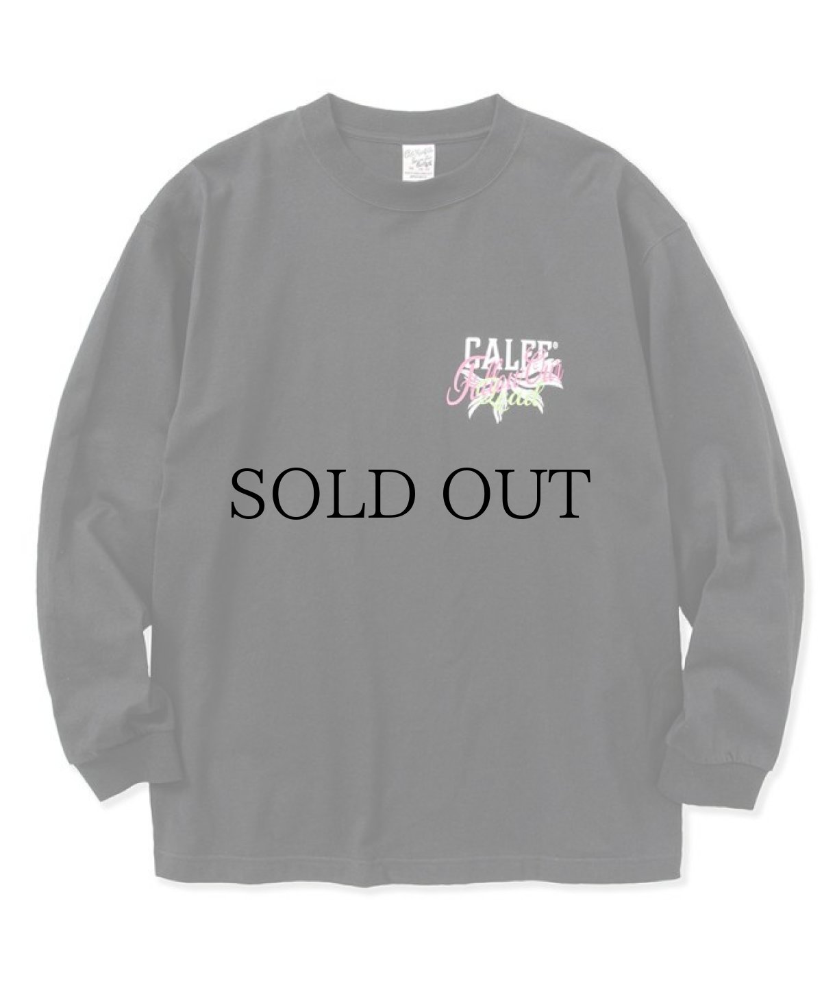 画像2: CALEE(キャリー) / Drop shoulder CALEE FOL logo L/S t-shirt (2)