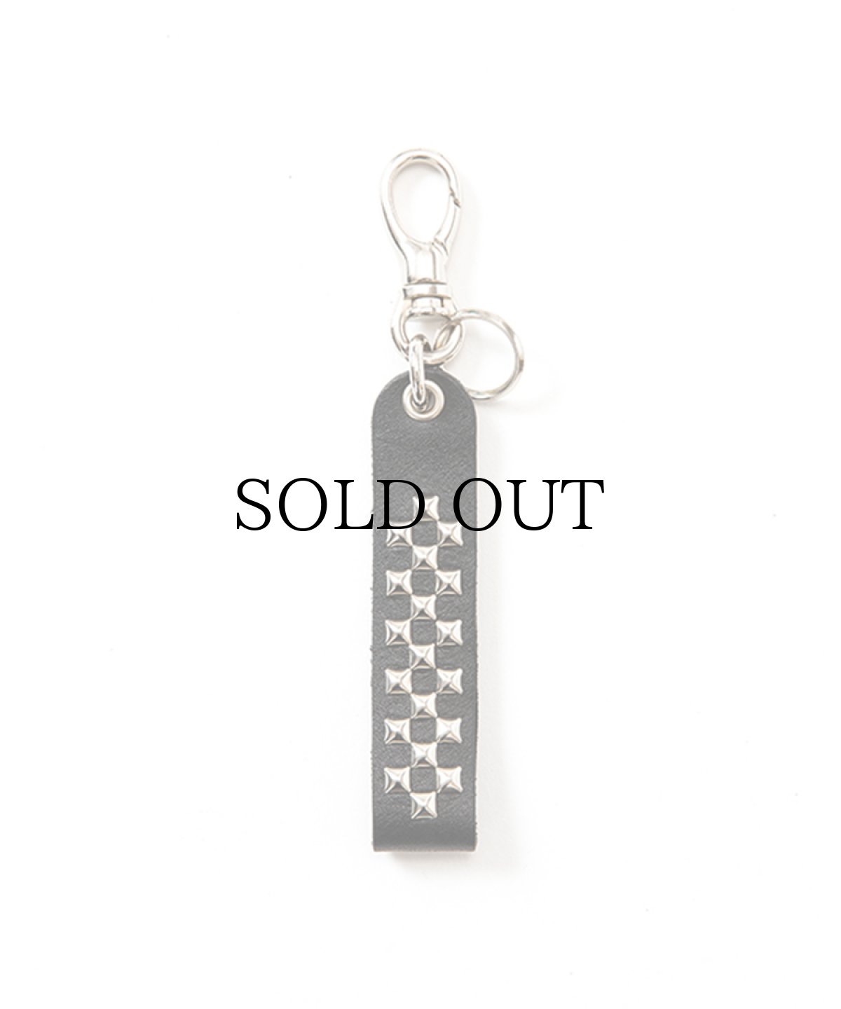 画像1: CALEE(キャリー) / Studs & Embossing assort leather key ring -Type E- (1)