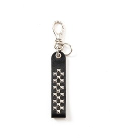 画像1: CALEE(キャリー) / Studs & Embossing assort leather key ring -Type E- (1)