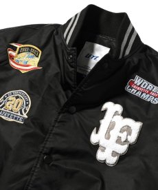 画像3: 【30%OFF】LFYT(ラファイエット) / ALL OVER EMBLEM SATIN VARSITY JACKET  (3)