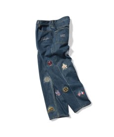 画像3: 【30%OFF】LFYT(ラファイエット) / ALL OVER EMBLEM DENIM PANTS BAGGIE FIT (3)