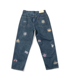 画像2: 【30%OFF】LFYT(ラファイエット) / ALL OVER EMBLEM DENIM PANTS BAGGIE FIT (2)