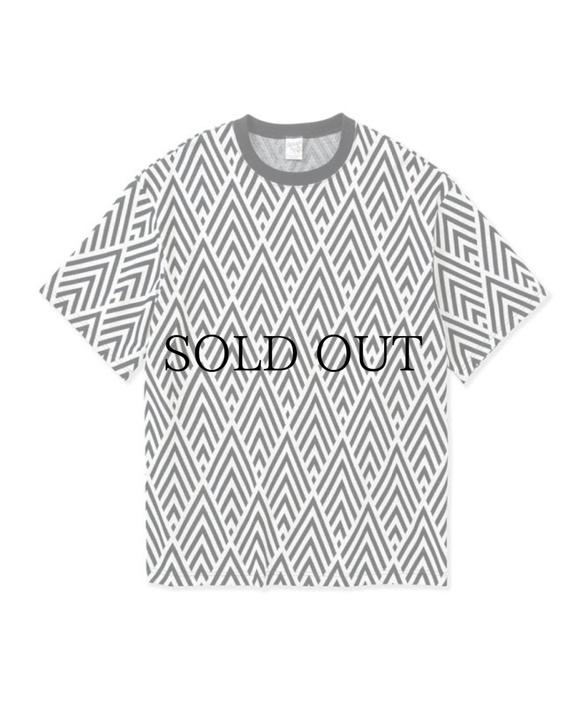 画像3: CALEE(キャリー) / 22 Gauge double jacquard wide shilhouette S/S cutsew (3)