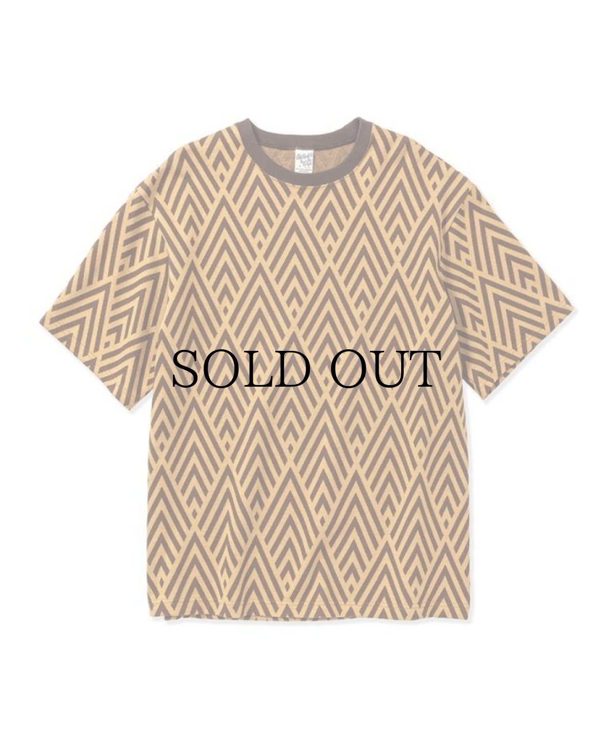 画像2: CALEE(キャリー) / 22 Gauge double jacquard wide shilhouette S/S cutsew (2)