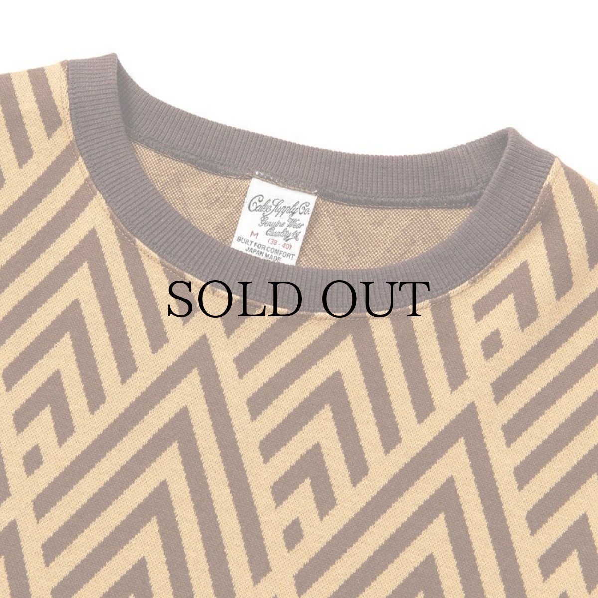 画像4: CALEE(キャリー) / 22 Gauge double jacquard wide shilhouette S/S cutsew (4)