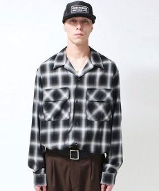 画像4: HIDEANDSEEK(ハイドアンドシーク) / Ombre Check L/S Shirt(23ss) (4)