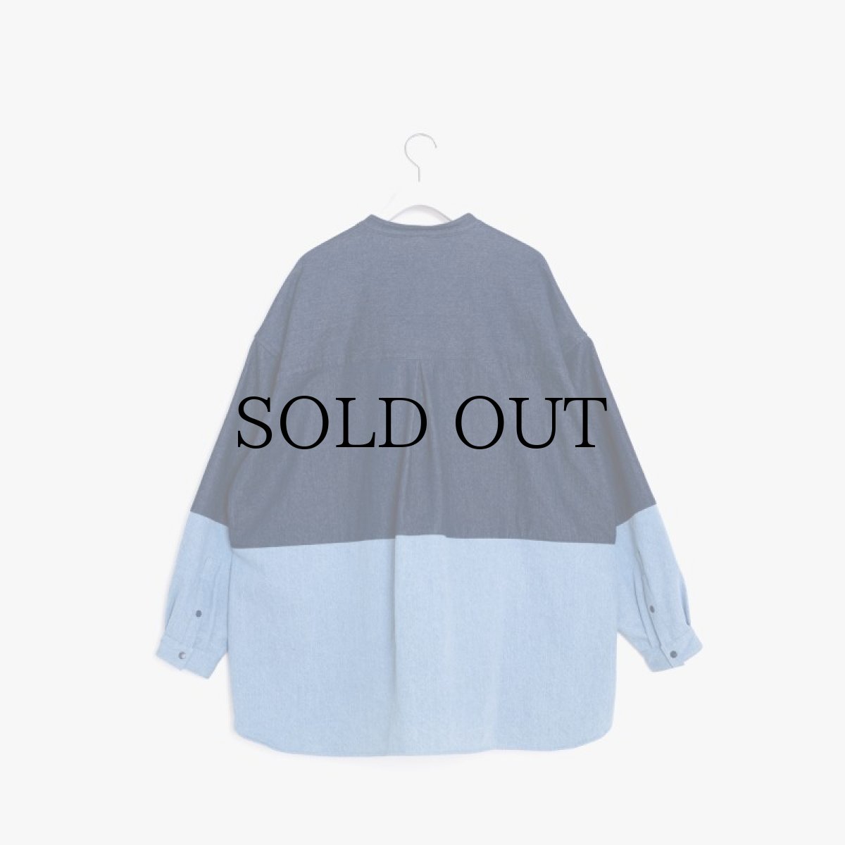 画像2: APPLEBUM(アップルバム) / Denim Bicolor L/S Shirt (2)