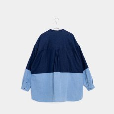 画像2: APPLEBUM(アップルバム) / Denim Bicolor L/S Shirt (2)