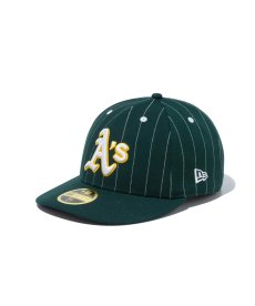 画像1: NEW ERA / LP 59FIFTY MLB Pinstripe オークランド・アスレチックス (1)