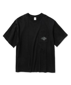 画像2: CALEE(キャリー) / Drop shoulder CALEE logo pocket t-shirt (2)