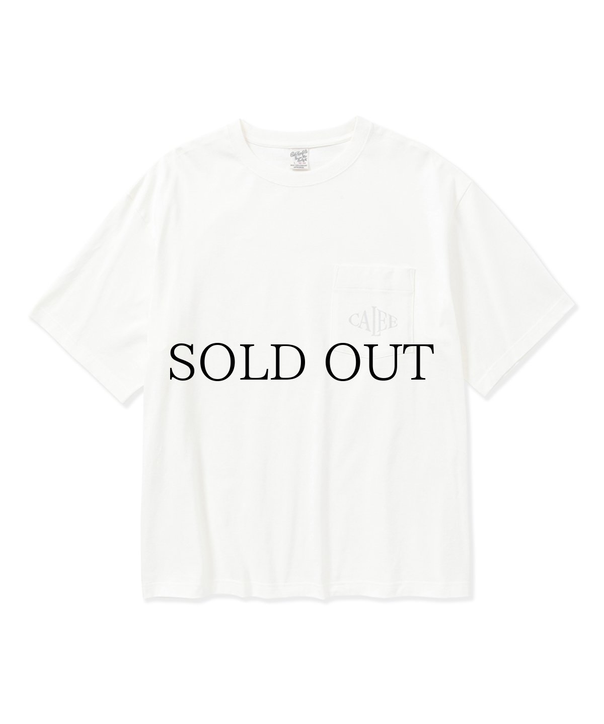 画像1: CALEE(キャリー) / Drop shoulder CALEE logo pocket t-shirt (1)
