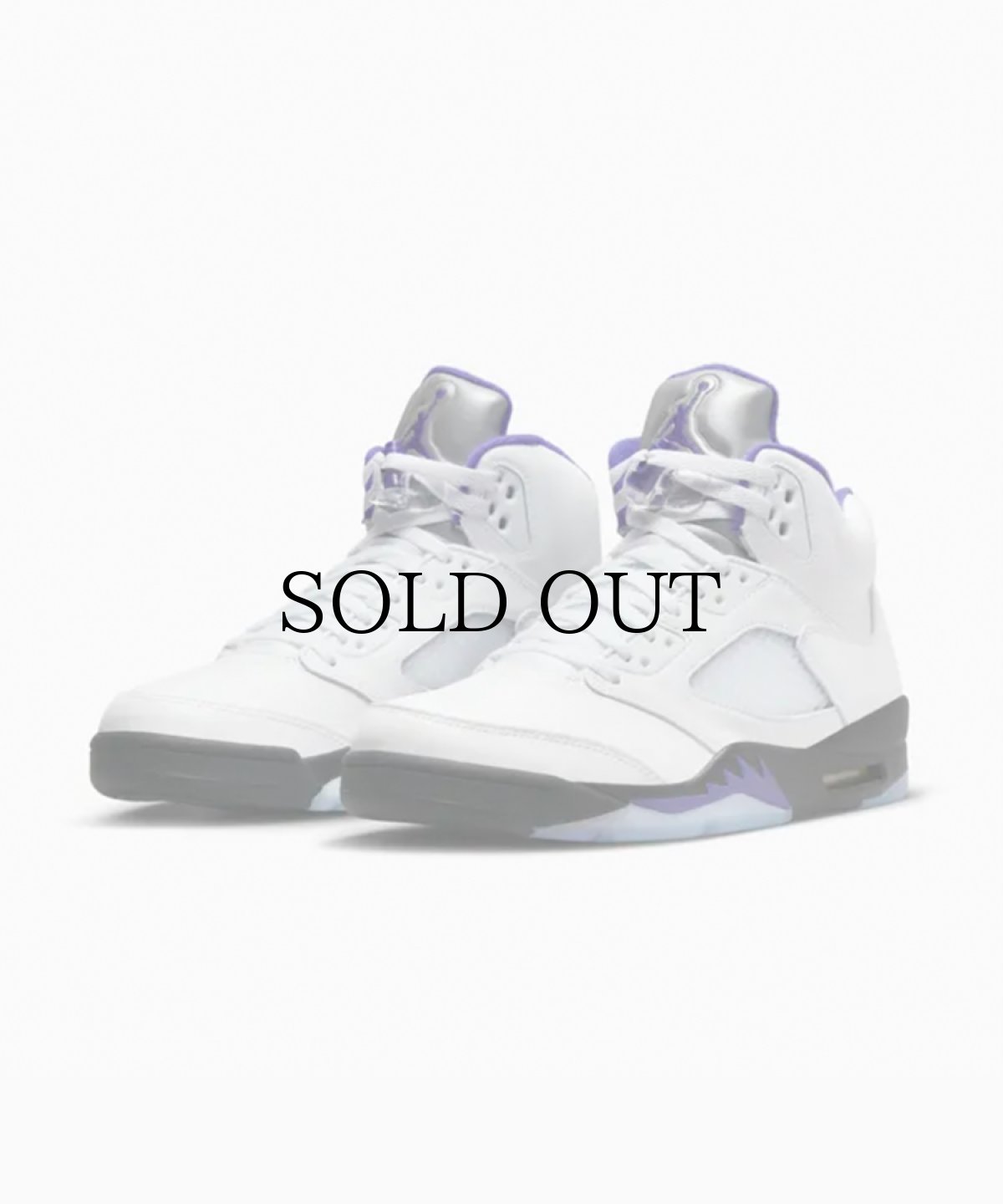 画像1: NIKE / NIKE AIR JORDAN 5 RETRO WHITE/DARK CONCORD-BLACK (1)