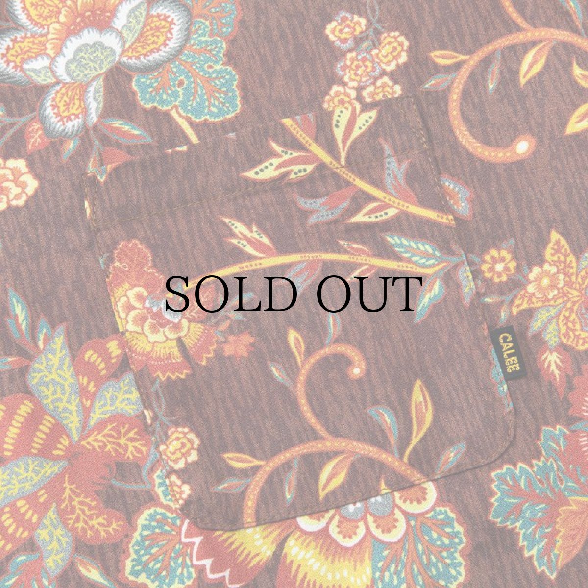 画像9: CALEE(キャリー) / R/P Flower pattern amunzen cloth S/S shirt (9)