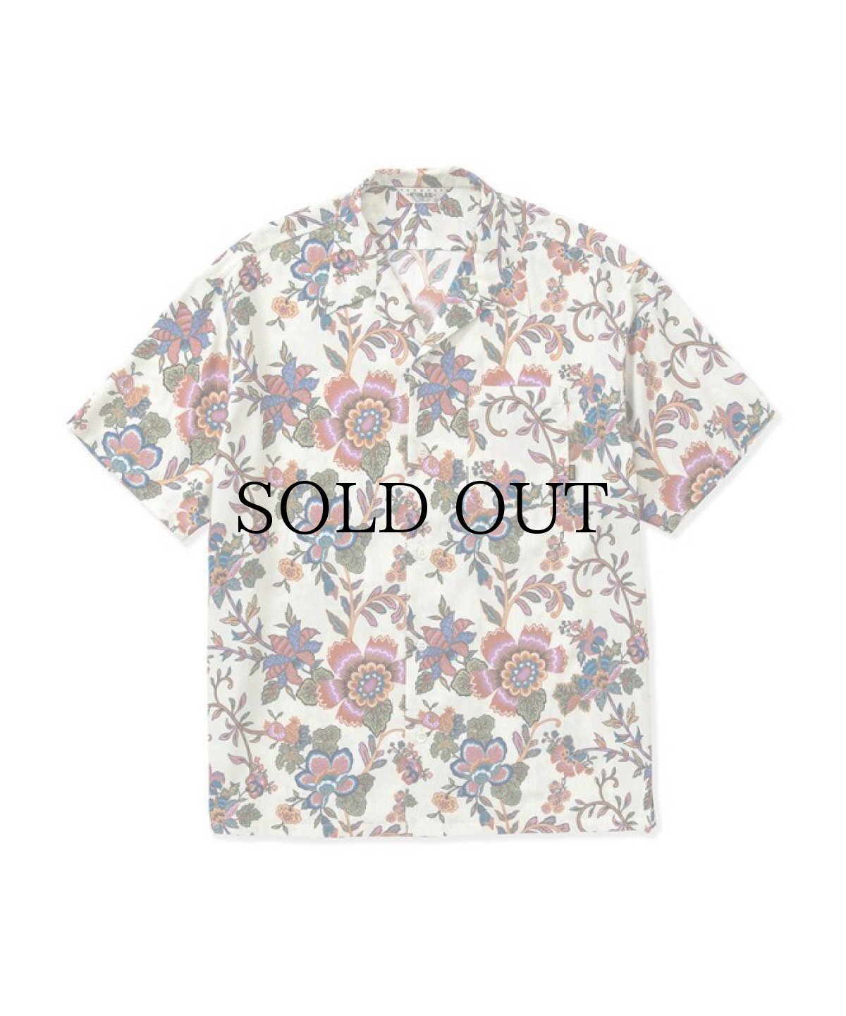 画像5: CALEE(キャリー) / R/P Flower pattern amunzen cloth S/S shirt (5)