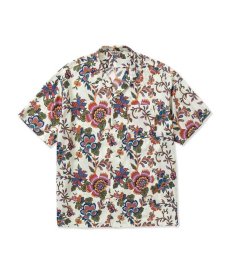 画像5: CALEE(キャリー) / R/P Flower pattern amunzen cloth S/S shirt (5)