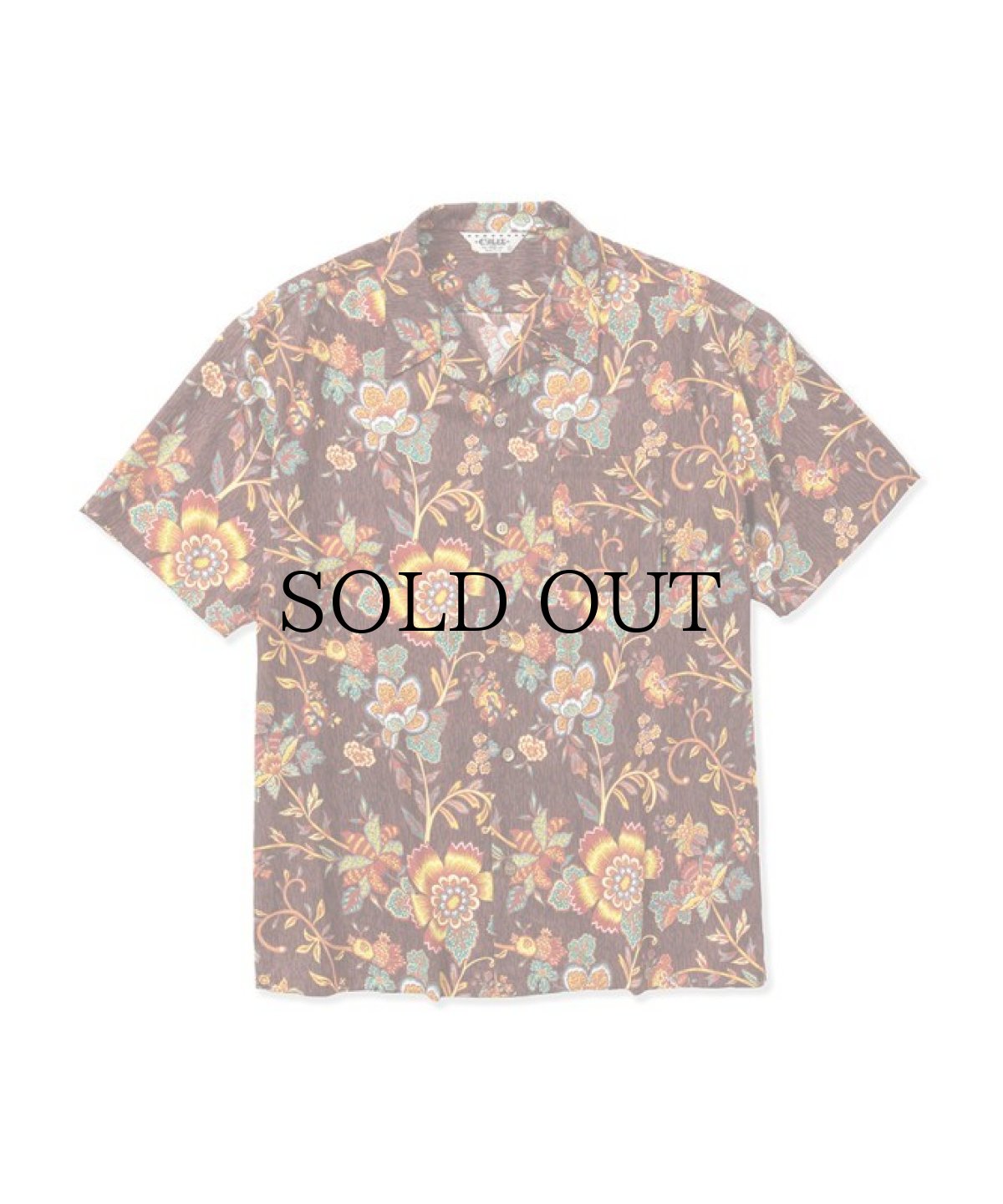 画像3: CALEE(キャリー) / R/P Flower pattern amunzen cloth S/S shirt (3)