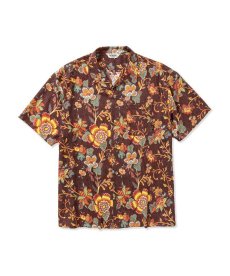 画像3: CALEE(キャリー) / R/P Flower pattern amunzen cloth S/S shirt (3)