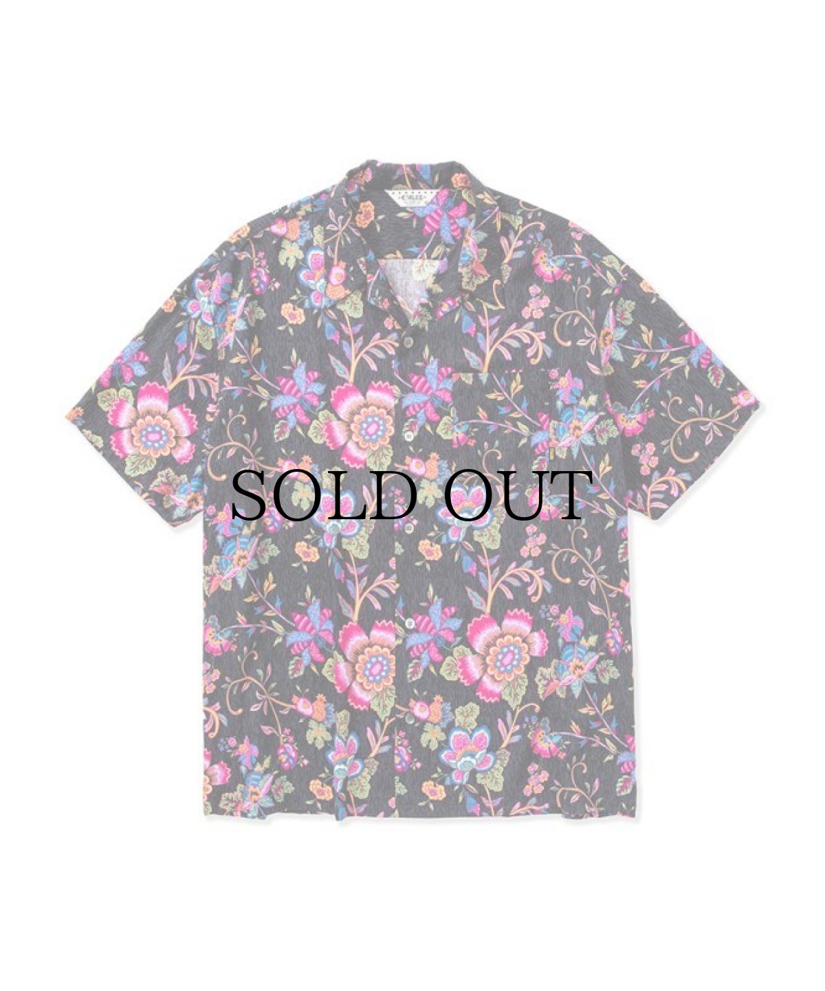 画像6: CALEE(キャリー) / R/P Flower pattern amunzen cloth S/S shirt (6)