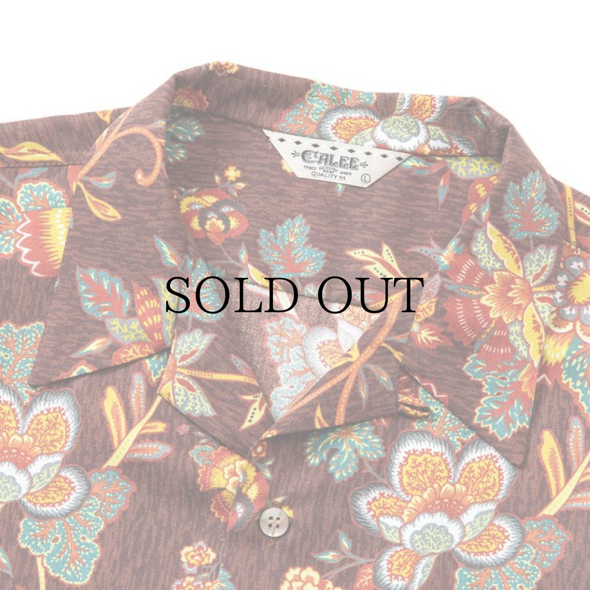 画像8: CALEE(キャリー) / R/P Flower pattern amunzen cloth S/S shirt (8)