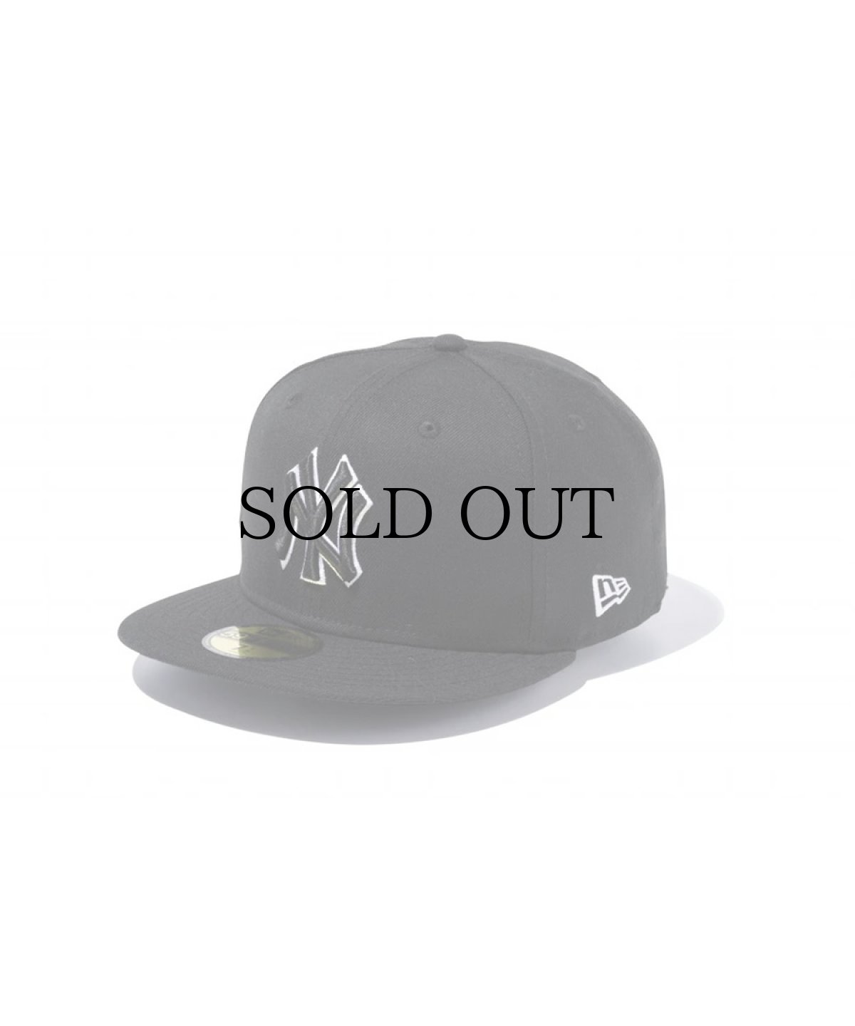 画像1: NEW ERA / 59FIFTY ニューヨーク・ヤンキース ブラック × ブラック ホワイトアウトライン (1)