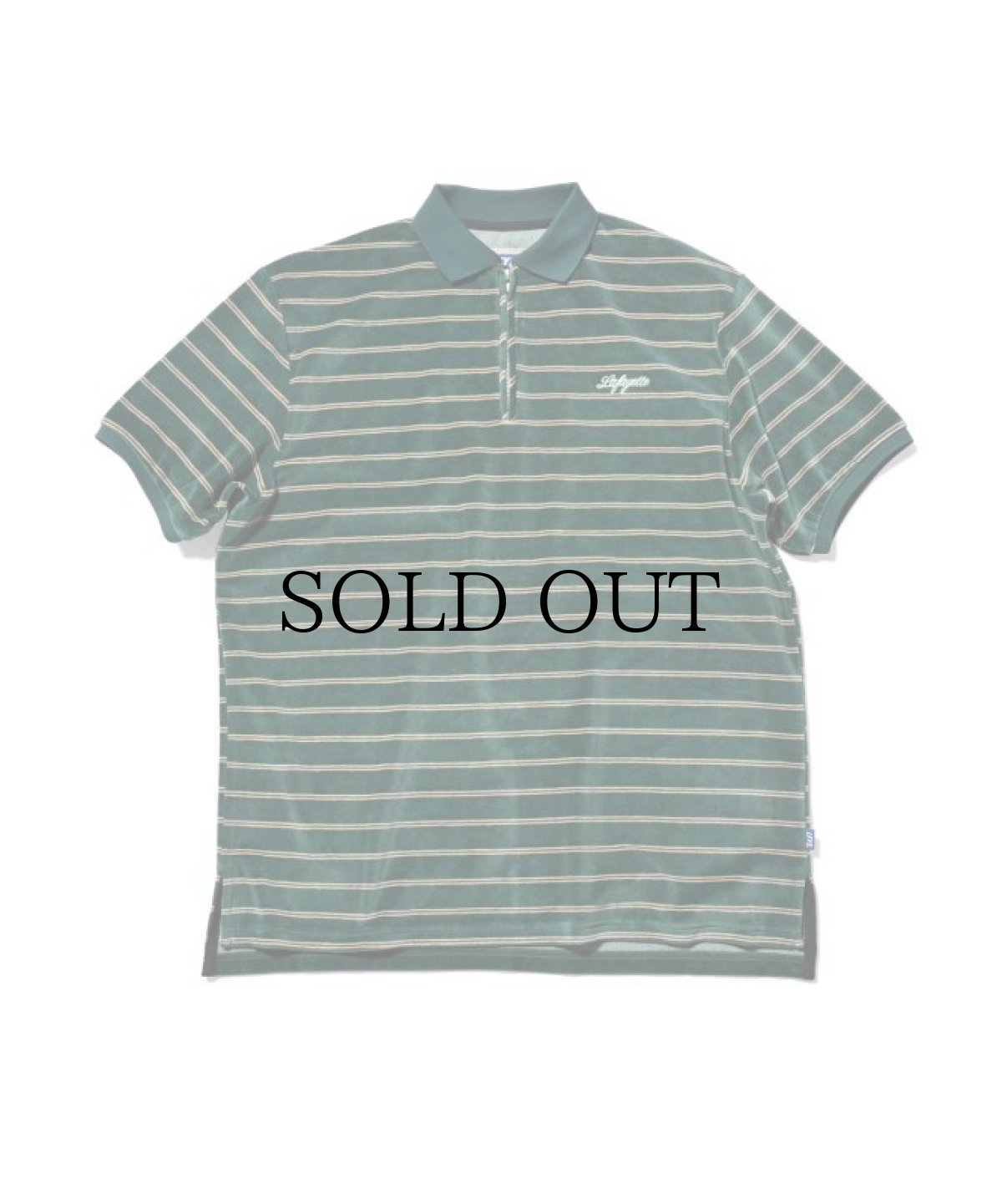 画像2: 【30%OFF】LFYT(ラファイエット) / HALF ZIP VELOUR S/S BIG SHIRT (2)