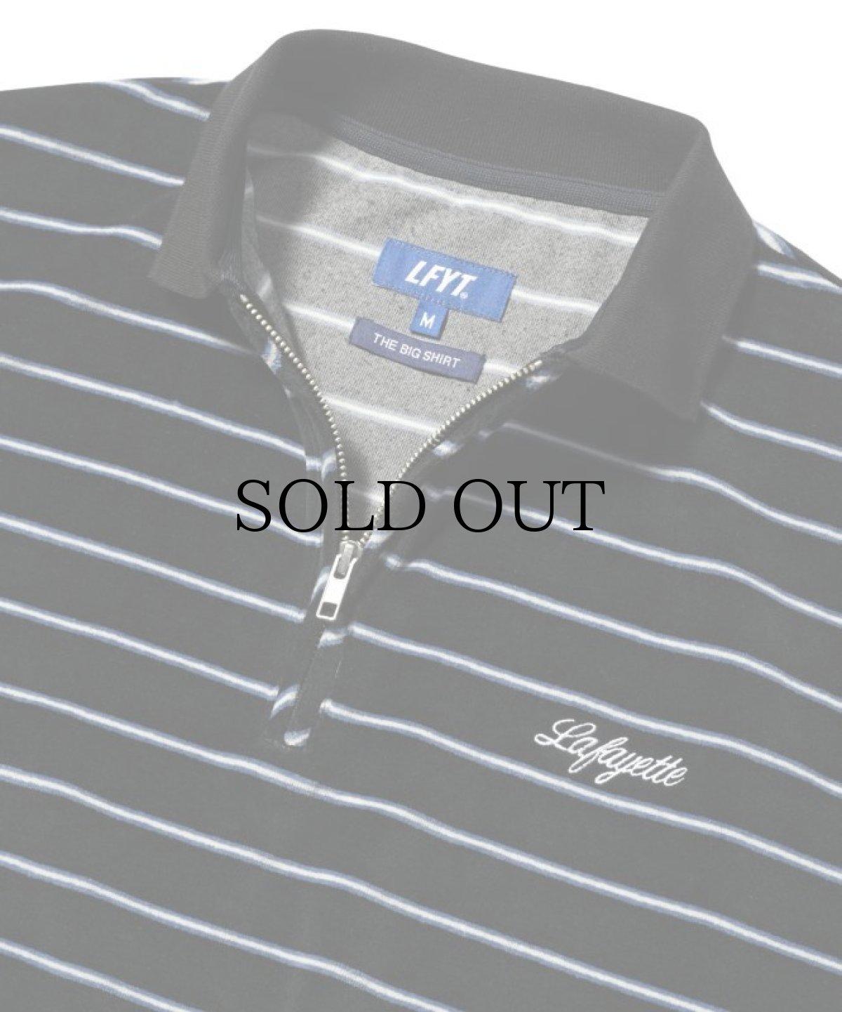 画像7: 【30%OFF】LFYT(ラファイエット) / HALF ZIP VELOUR S/S BIG SHIRT (7)