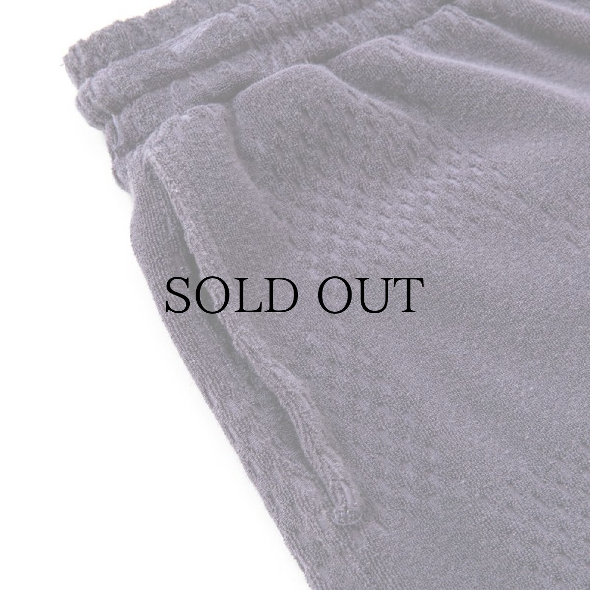 画像6: CALEE(キャリー) / CALEE Checker pile jacquard relax shorts (6)