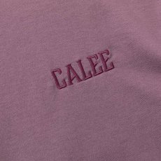 画像5: CALEE(キャリー) / Drop shoulder logo embroidery t-shirt -Contrast- (5)