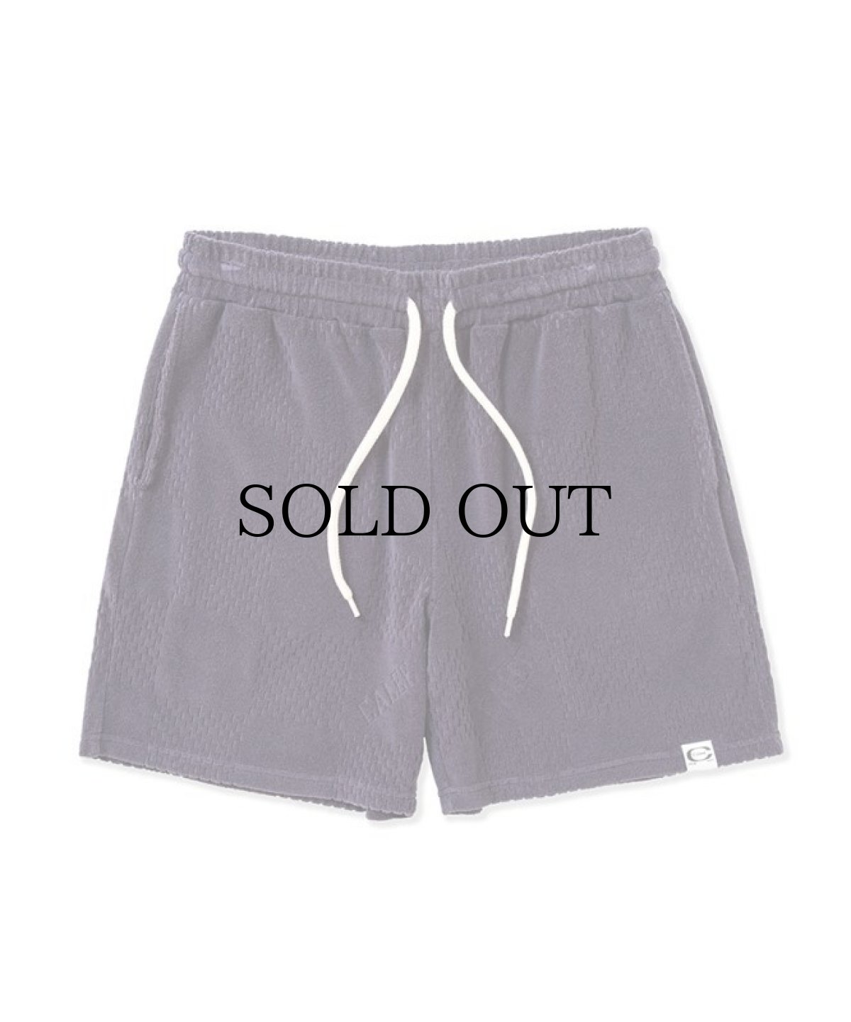 画像2: CALEE(キャリー) / CALEE Checker pile jacquard relax shorts (2)