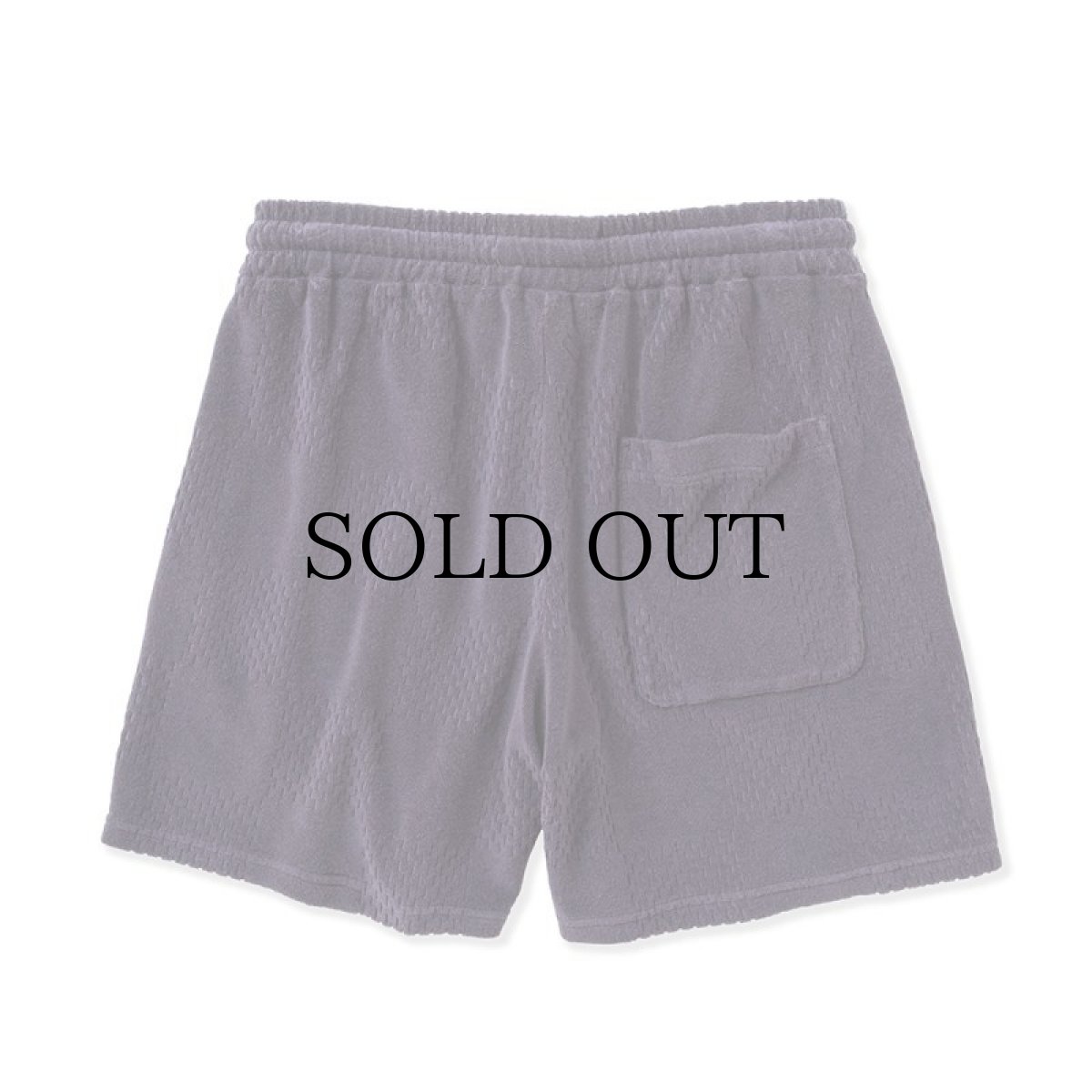 画像3: CALEE(キャリー) / CALEE Checker pile jacquard relax shorts (3)