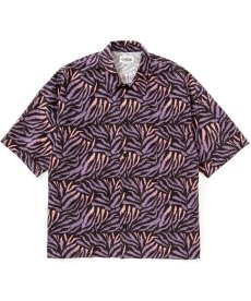 画像3: CALEE(キャリー) / Animal type pattern drop shoulder S/S shirt (3)