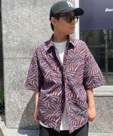 画像1: CALEE(キャリー) / Animal type pattern drop shoulder S/S shirt (1)