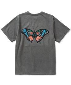 画像7: CALEE(キャリー) / ×MIHO MURAKAMI Binder neck CL butterfly logo vintage t-shirt (7)
