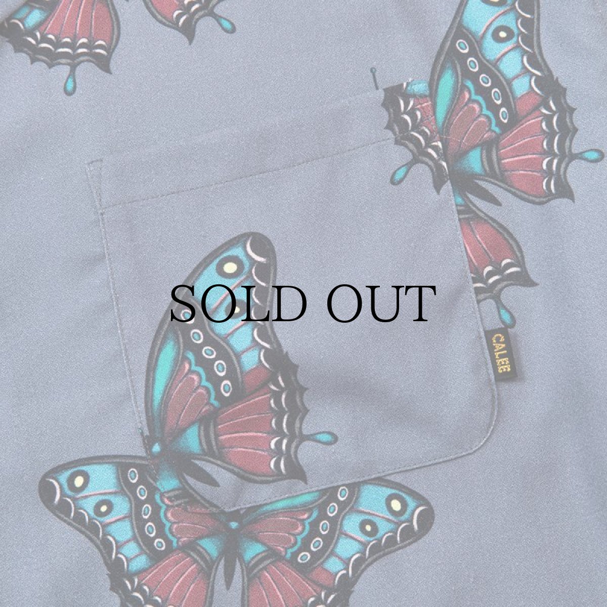 画像6: CALEE(キャリー) / ×MIHO MURAKAMI CL Butterfly pattern S/S shirt (6)