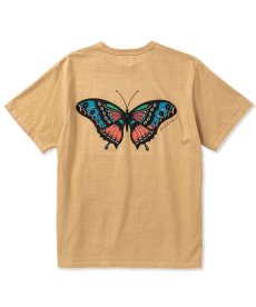 画像9: CALEE(キャリー) / ×MIHO MURAKAMI Binder neck CL butterfly logo vintage t-shirt (9)