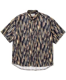 画像1: CALEE(キャリー) / Brush handle pattern over silhouette S/S shirt (1)