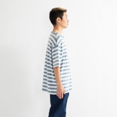 画像4: APPLEBUM(アップルバム) / Bleach Indigo Border Pocket T-shirt (4)