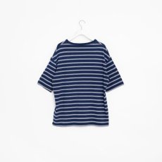 画像2: APPLEBUM(アップルバム) / Indigo Border Pocket T-shirt (2)