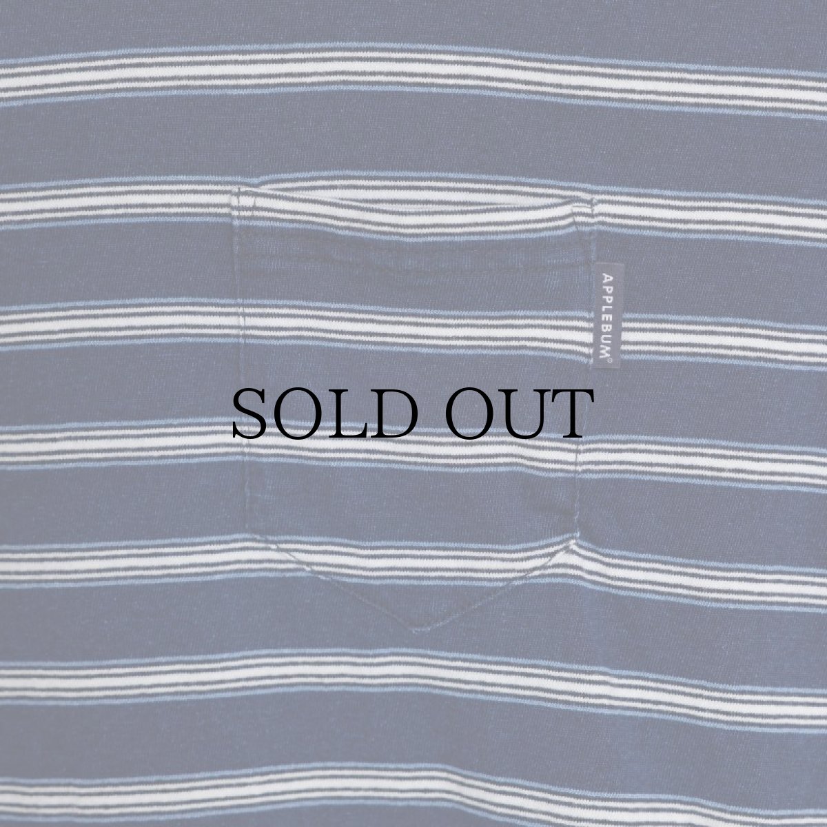 画像6: APPLEBUM(アップルバム) / Indigo Border Pocket T-shirt (6)