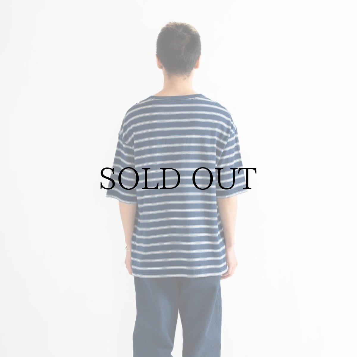 画像5: APPLEBUM(アップルバム) / Indigo Border Pocket T-shirt (5)