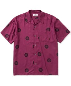 画像1: CALEE(キャリー) / Original dot pattern amunzen cloth S/S shirt (1)