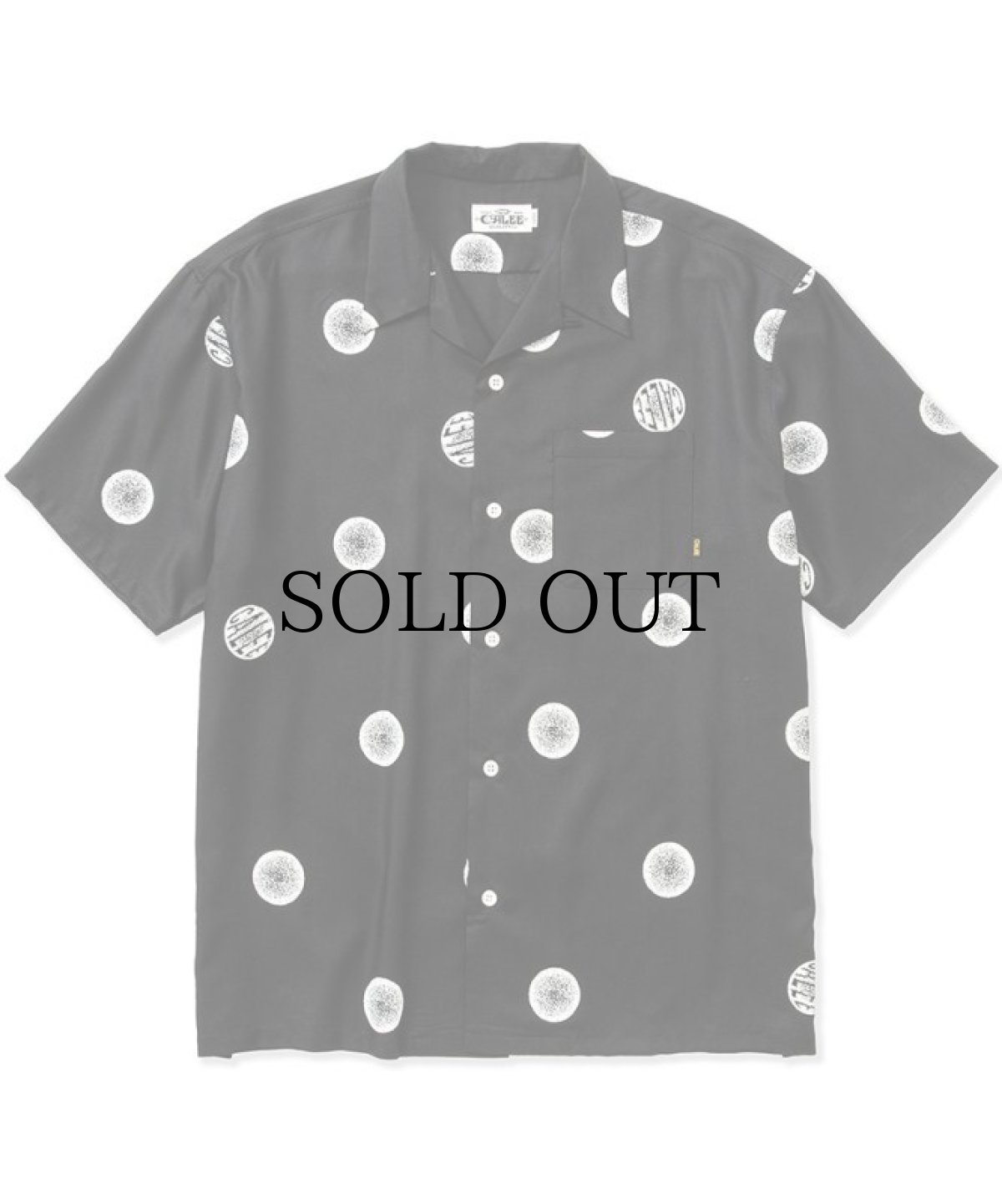 画像2: CALEE(キャリー) / Original dot pattern amunzen cloth S/S shirt (2)