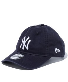 画像1: NEW ERA / 9TWENTY クロスストラップ ウォッシュドコットン ニューヨーク・ヤンキース ネイビー × ホワイト (1)