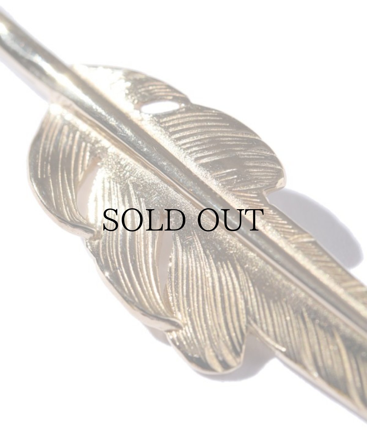 画像3: LARRY SMITH(ラリースミス) / 18K GOLD KAZEKIRI FEATHER PENDANT No. 28 -S- (3)